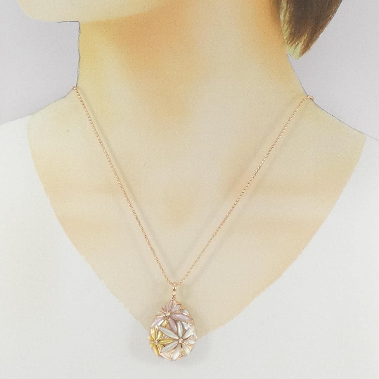 K18PG マザーオブパール ネックレス