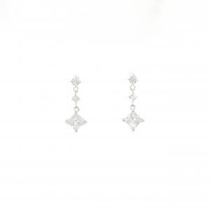 K18WG ダイヤモンド ピアス 0.612CT