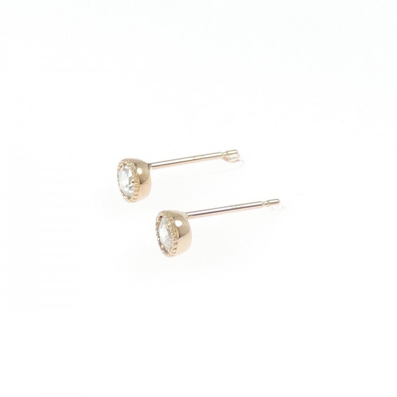 K18PG ダイヤモンド ピアス 0.16CT
