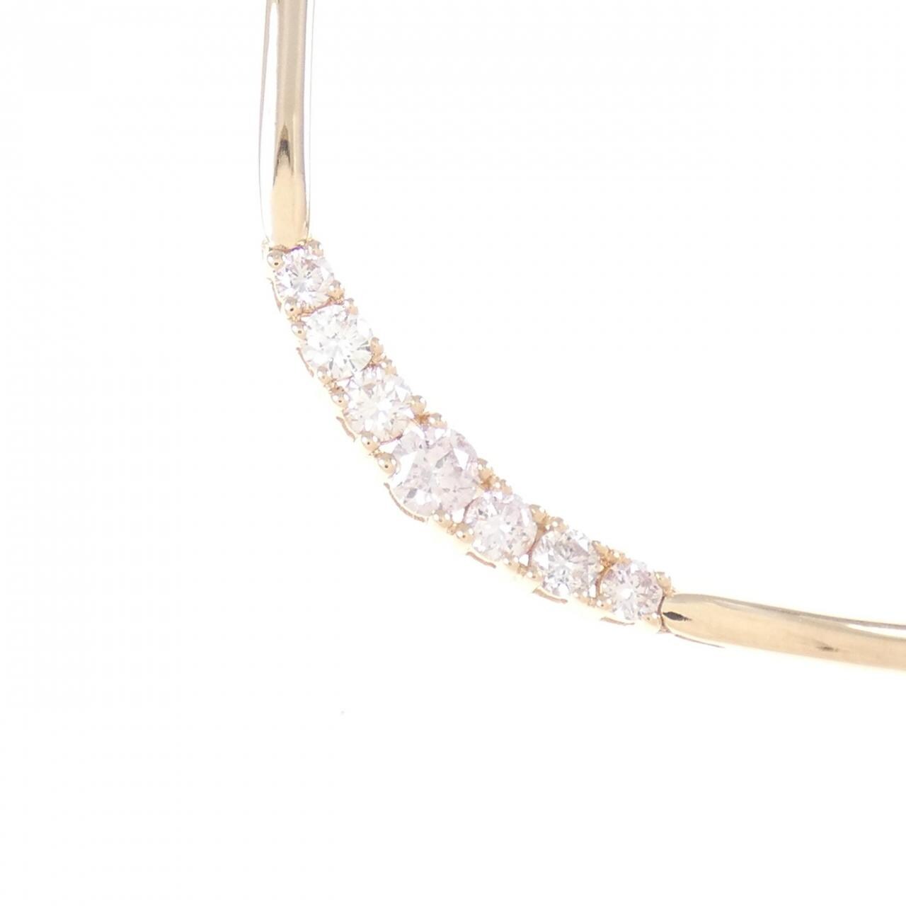 K18PG ピンクダイヤモンド ネックレス 0.113CT