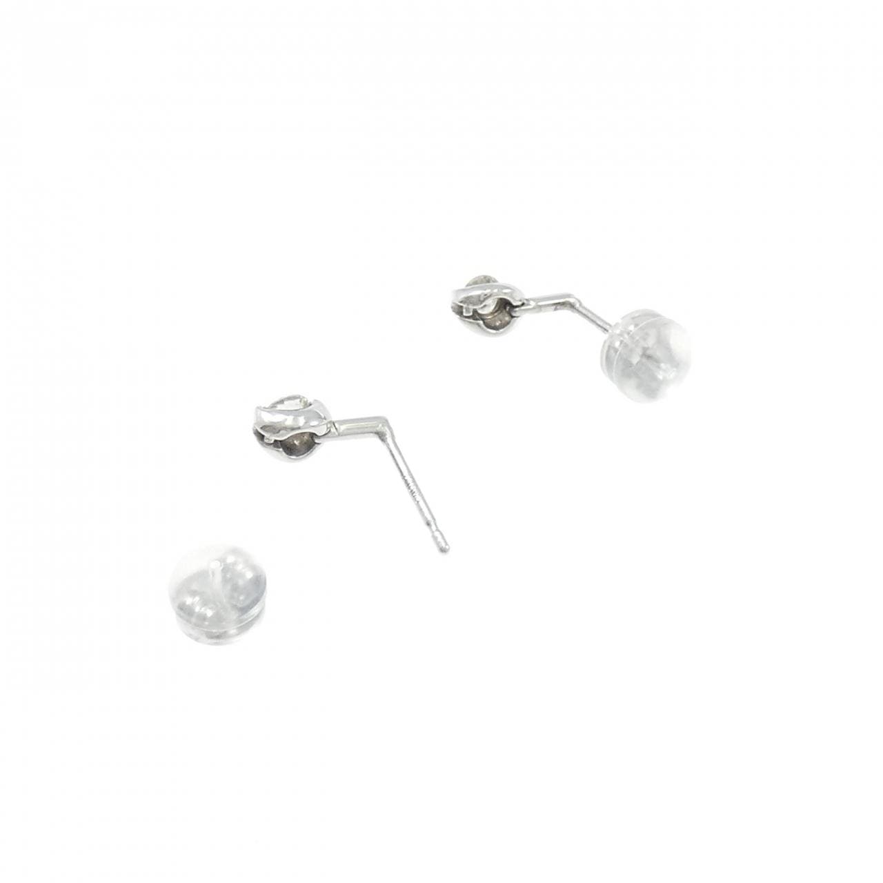 K18WG ダイヤモンド ピアス