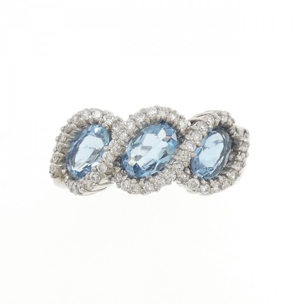 PT900 アクアマリン リング 1.20CT