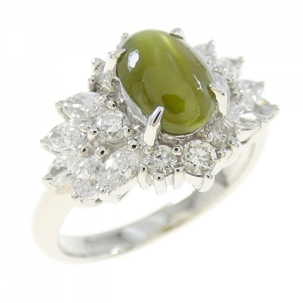 コメ兵｜PT クリソベリルキャッツアイ リング 1.34CT