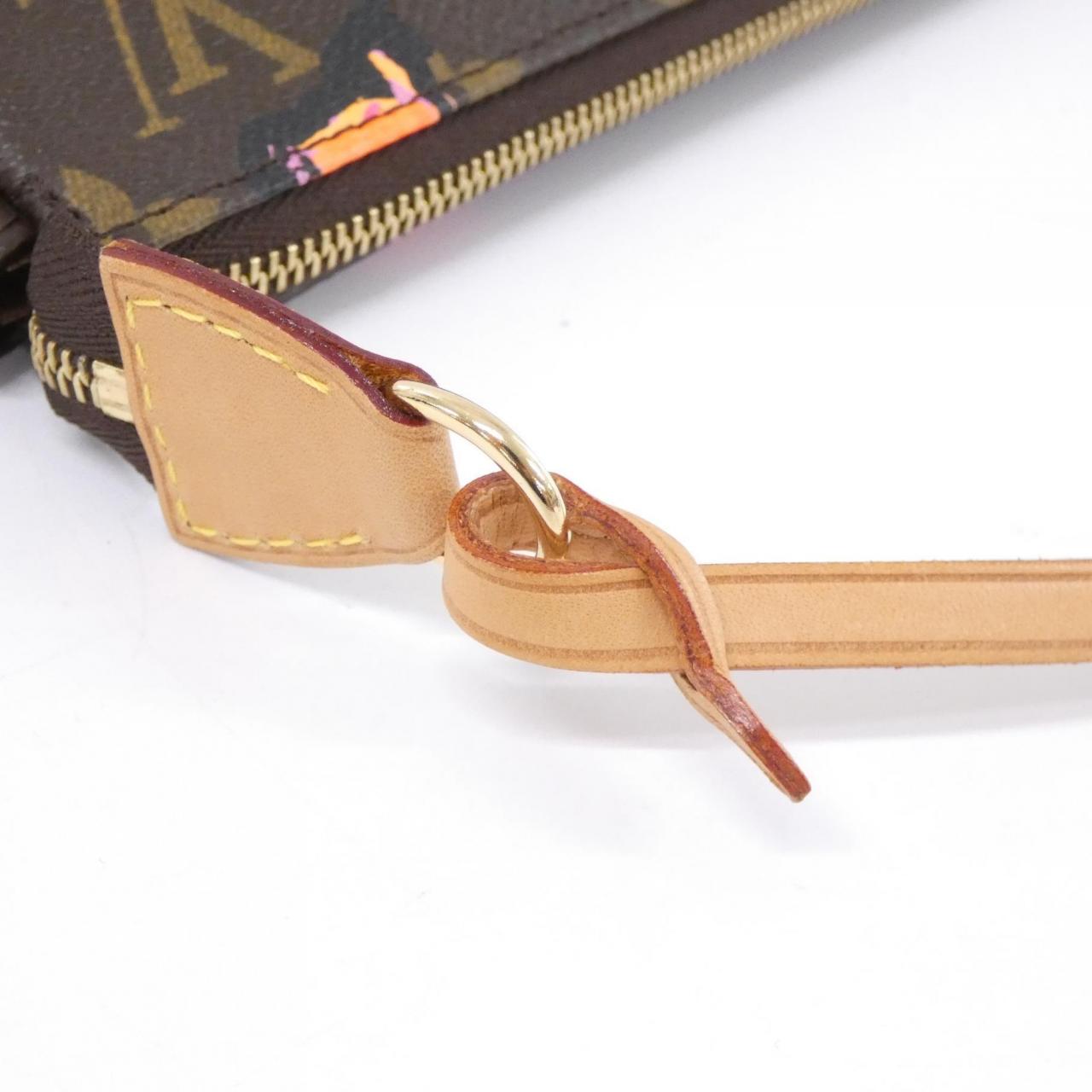 ルイヴィトン モノグラム ローズ(スティーブン スプラウス) ポシェット アクセソワール M48615 アクセサリーポーチ
