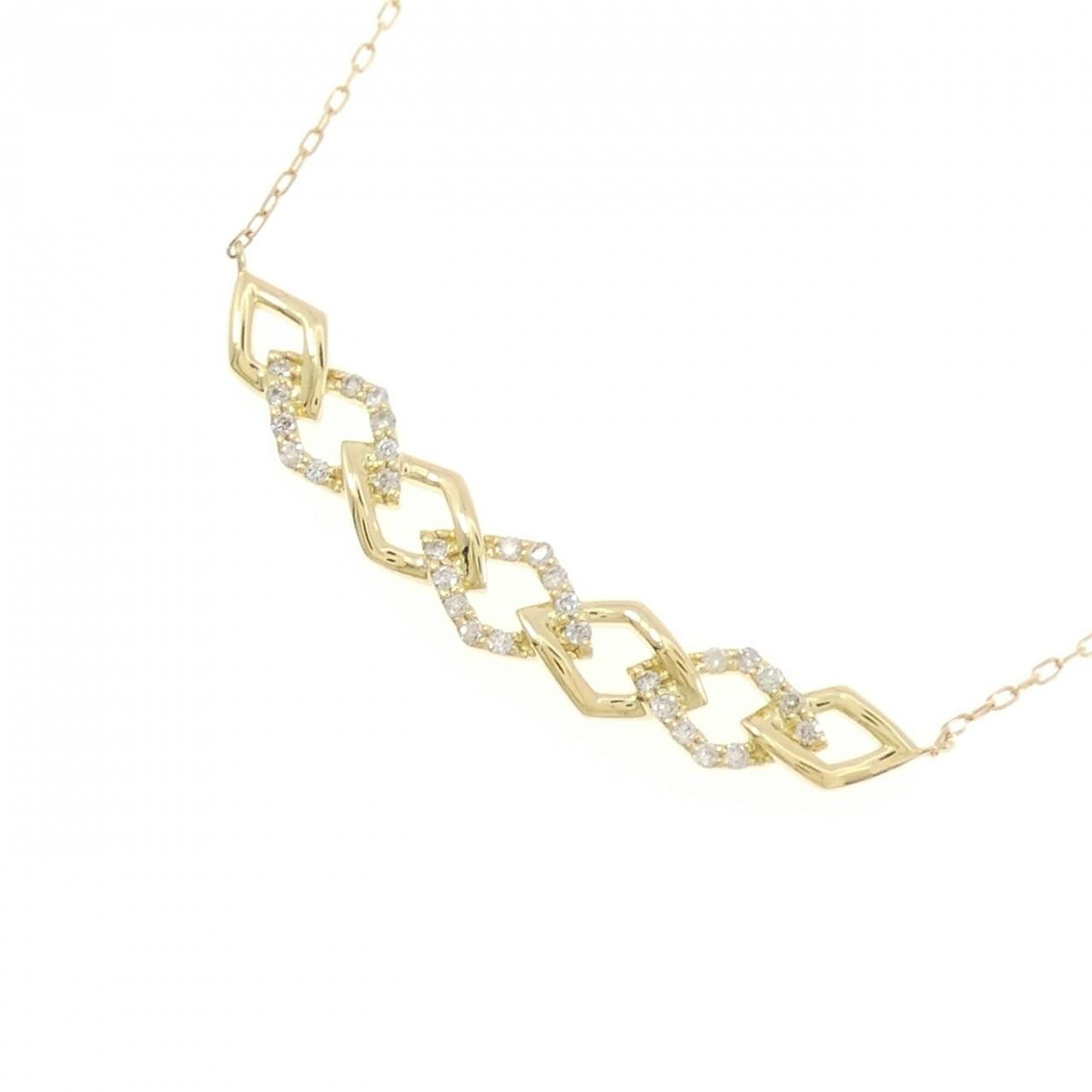 [BRAND NEW] K18YG Diamond Necklace 0.15CT