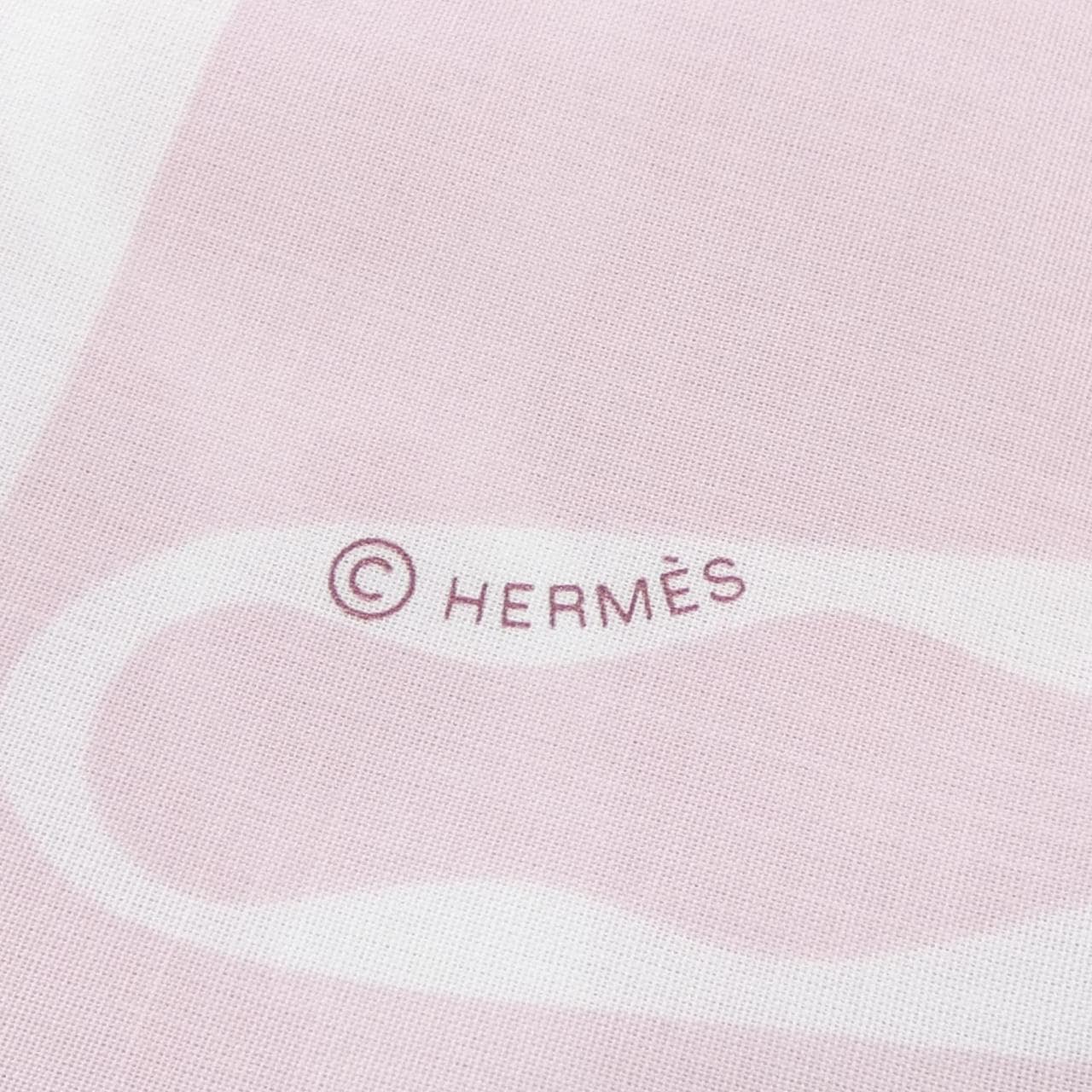 エルメス HERMES HARNAIS DE COUR 434223T ロザンジュ コットン ショール