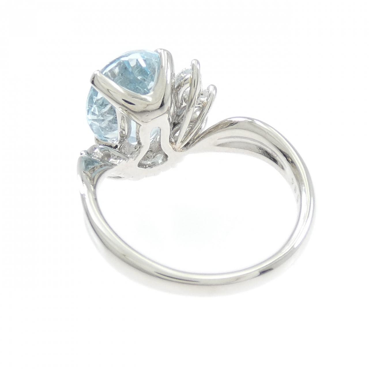 PT900 アクアマリン リング 3.26CT