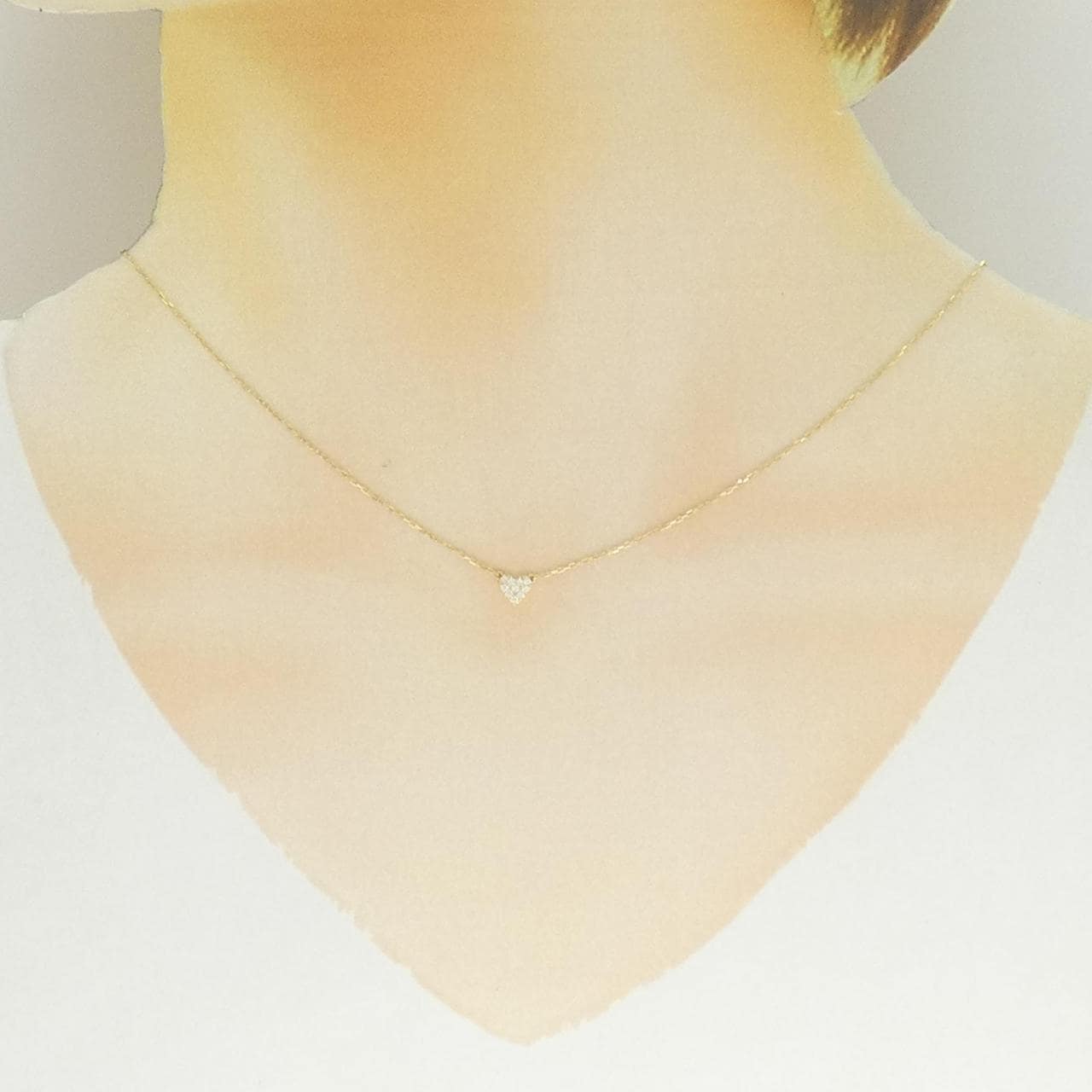 アーカー ハート ダイヤモンド ネックレス 0.05CT