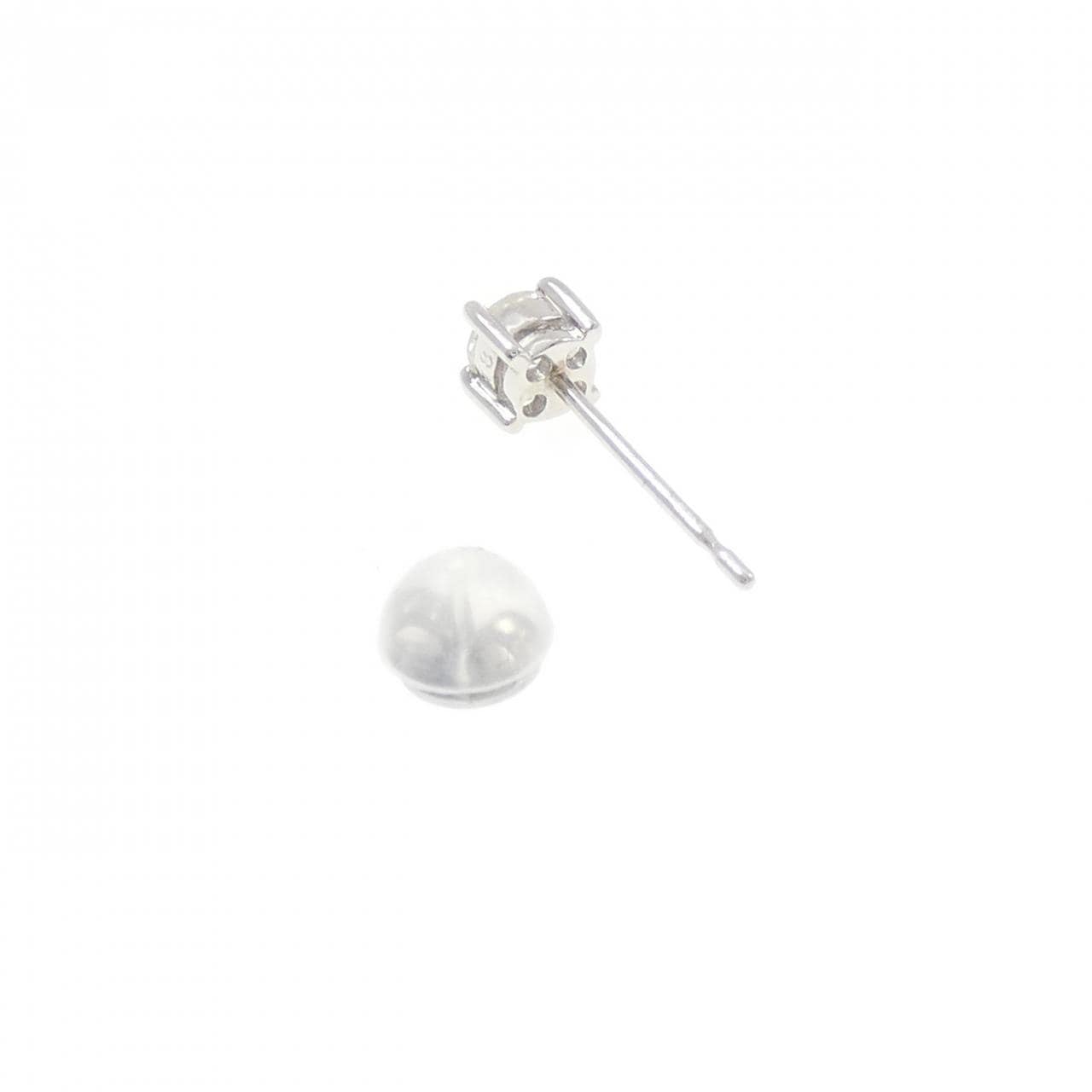 PT900 ダイヤモンド ピアス 0.18CT 片耳