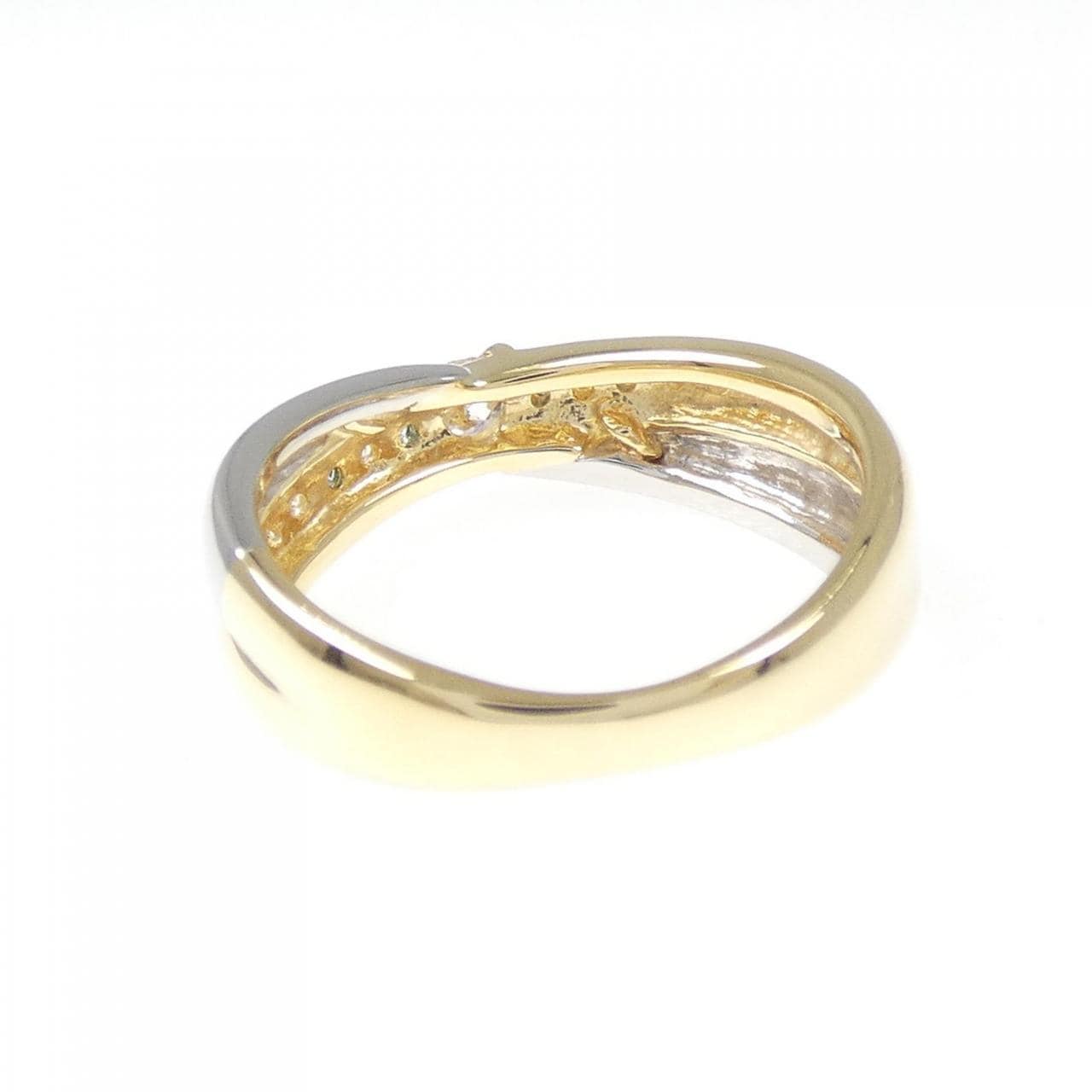 K18YG/PT900 ダイヤモンド リング 0.21CT