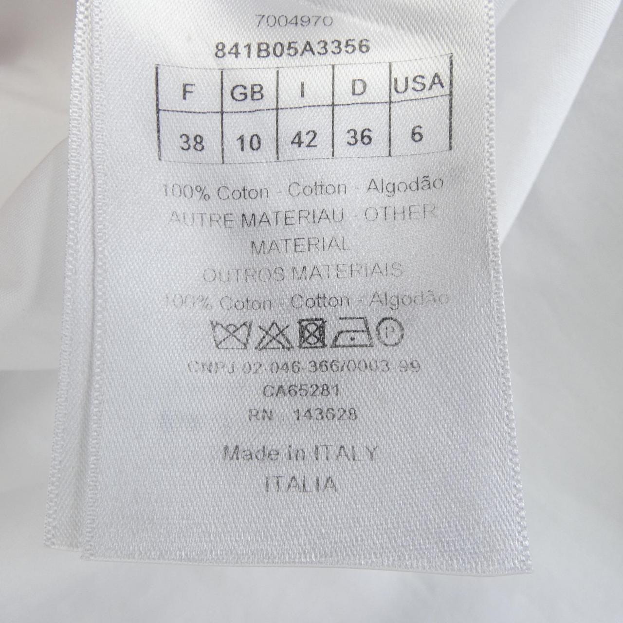 クリスチャンディオール CHRISTIAN DIOR 30MONTAIGNE 841B05A3356 シャツ