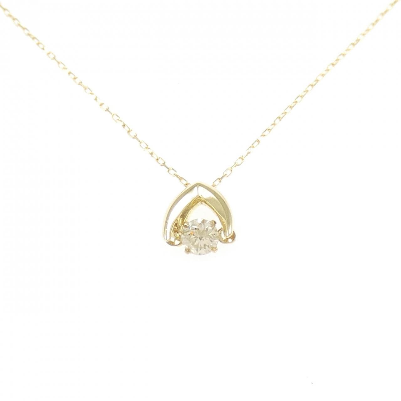 K18YG ダイヤモンド ネックレス 0.10CT