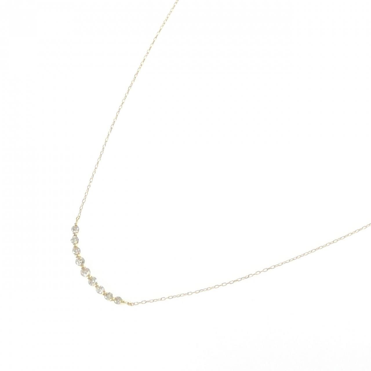 K18YG ダイヤモンド ネックレス 0.20CT