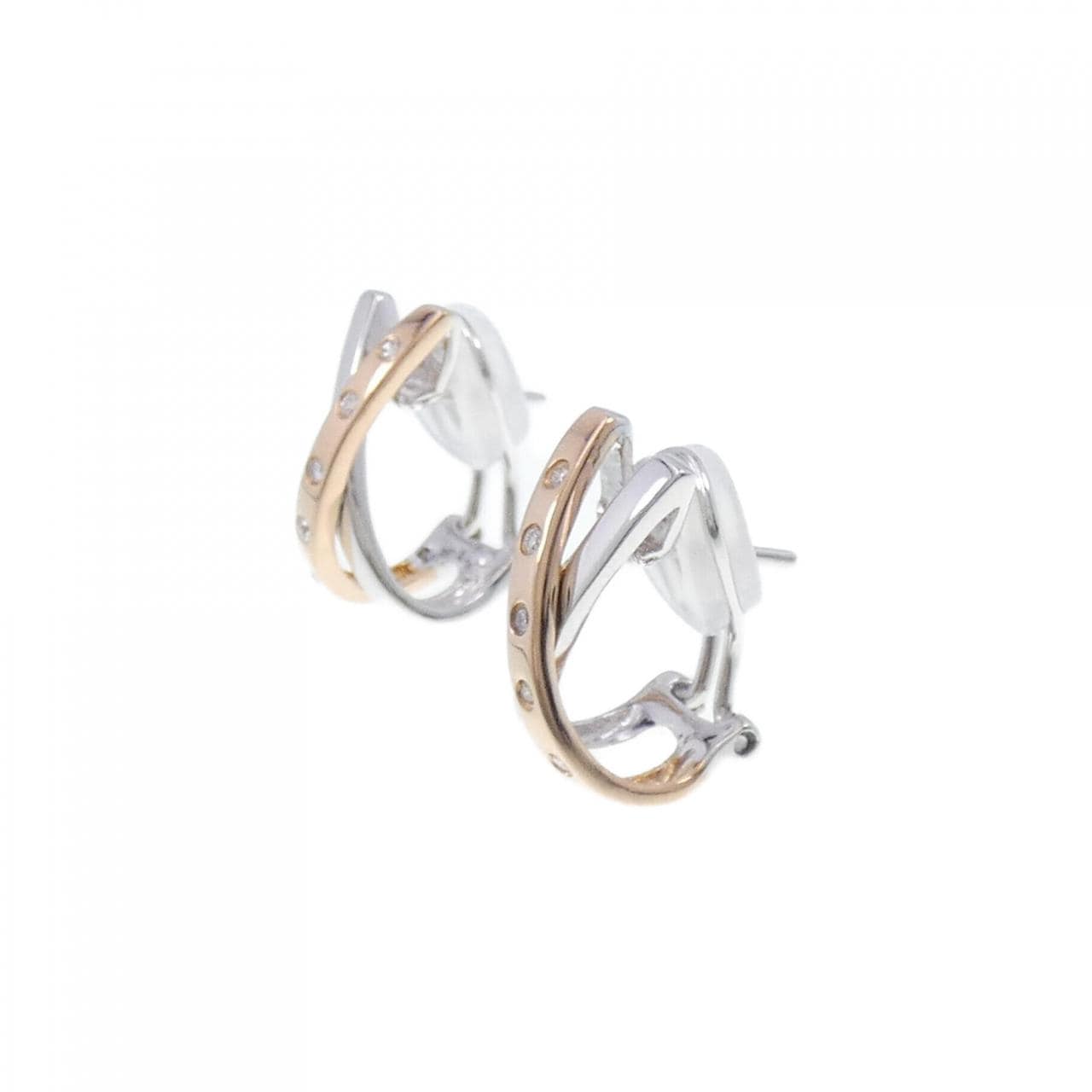 750WG/750PG Diamond Earrings/Earrings 0.10CT