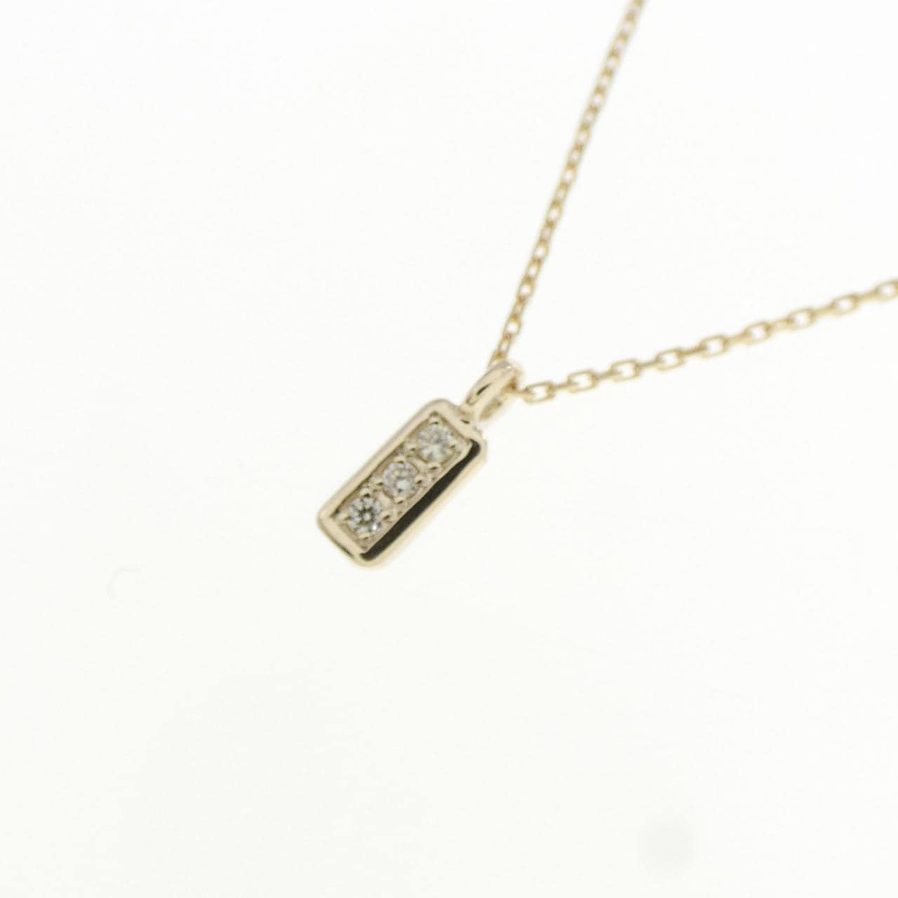 K10YG ダイヤモンド ネックレス 0.01CT