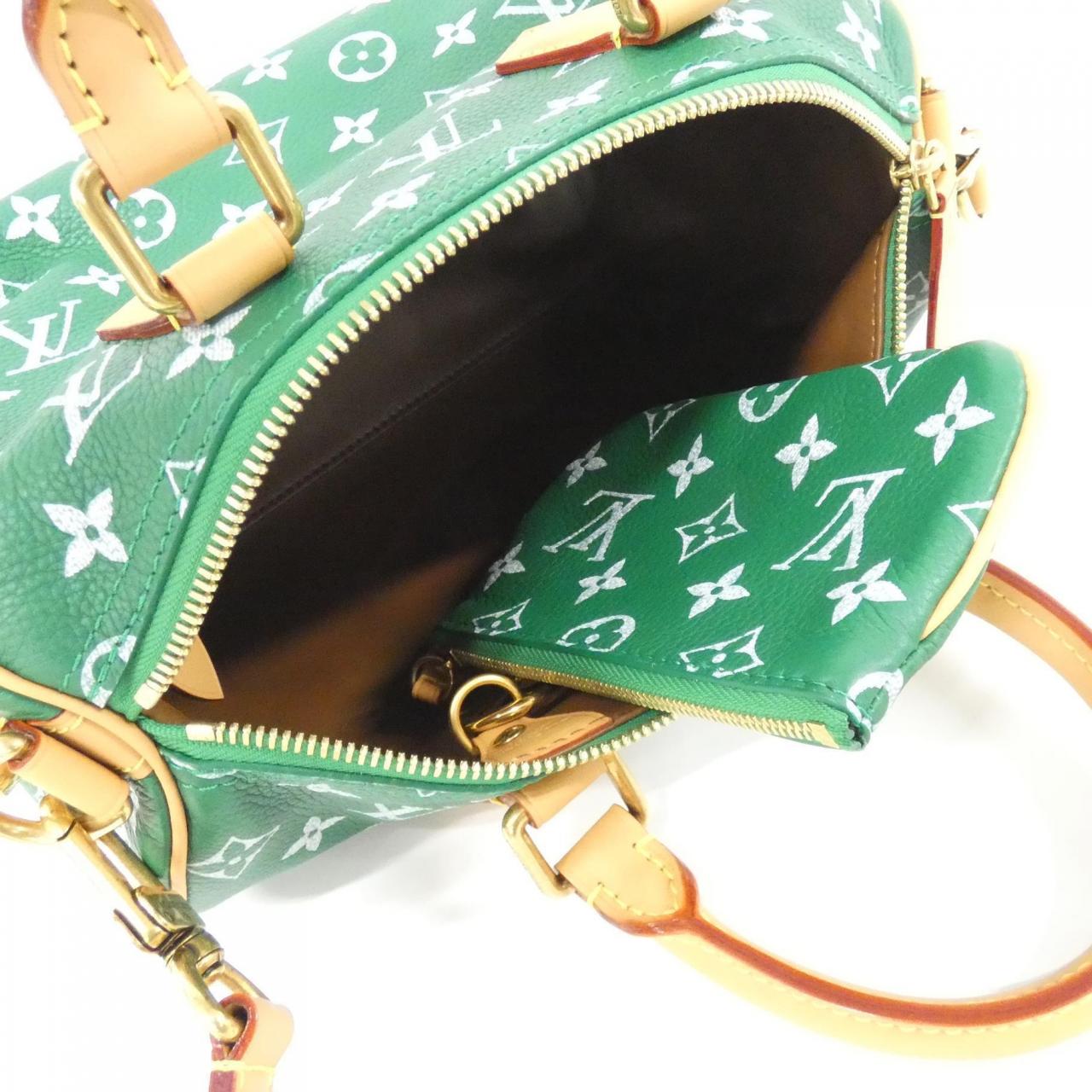 ルイヴィトン モノグラム レザー スピーディ P9 バンドリエール 25cm M24423 ボストンバッグ