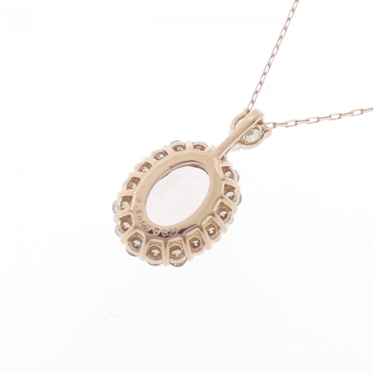 【新品】K18PG モルガナイト ネックレス 0.74CT