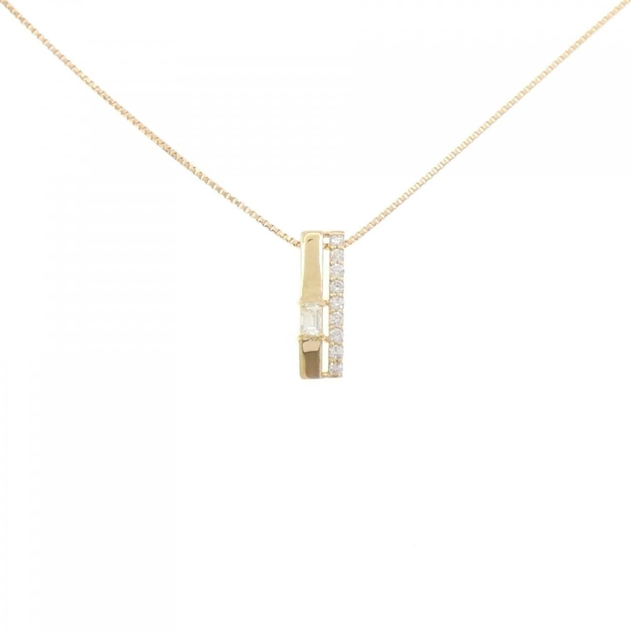 【新品】K18YG ダイヤモンド ネックレス 0.12CT