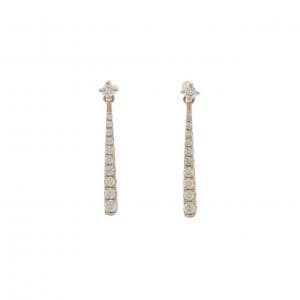 K18PG ダイヤモンド ピアス 0.50CT
