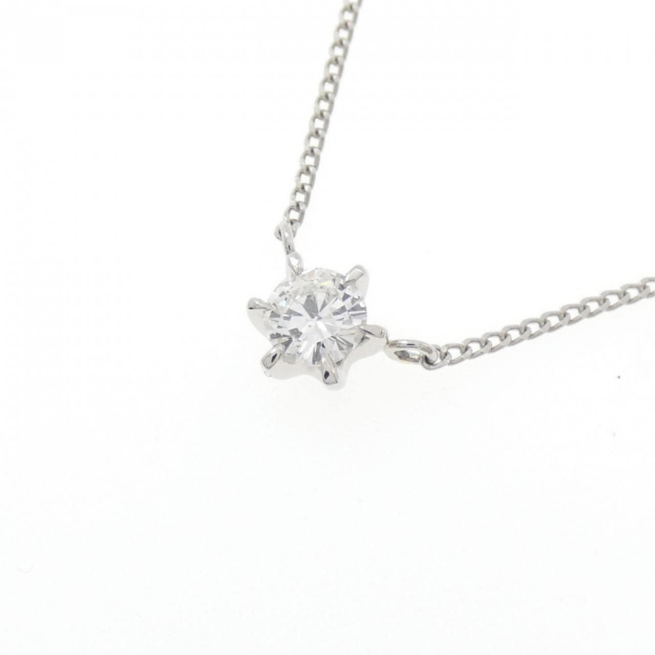 PT850 ソリティア ダイヤモンド ネックレス 0.22CT