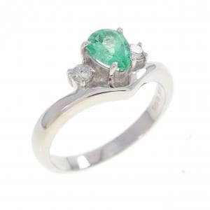 PT900 エメラルド リング 0.33CT