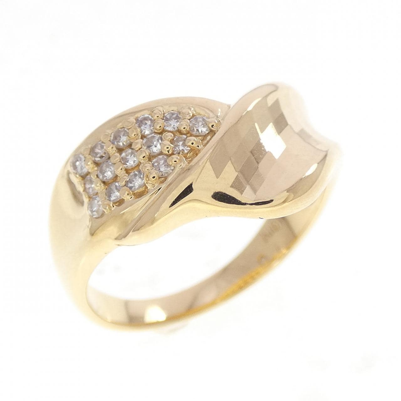 K18YG ダイヤモンド リング 0.14CT