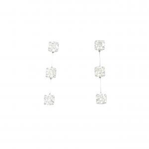 K18WG ダイヤモンド ピアス 0.833CT