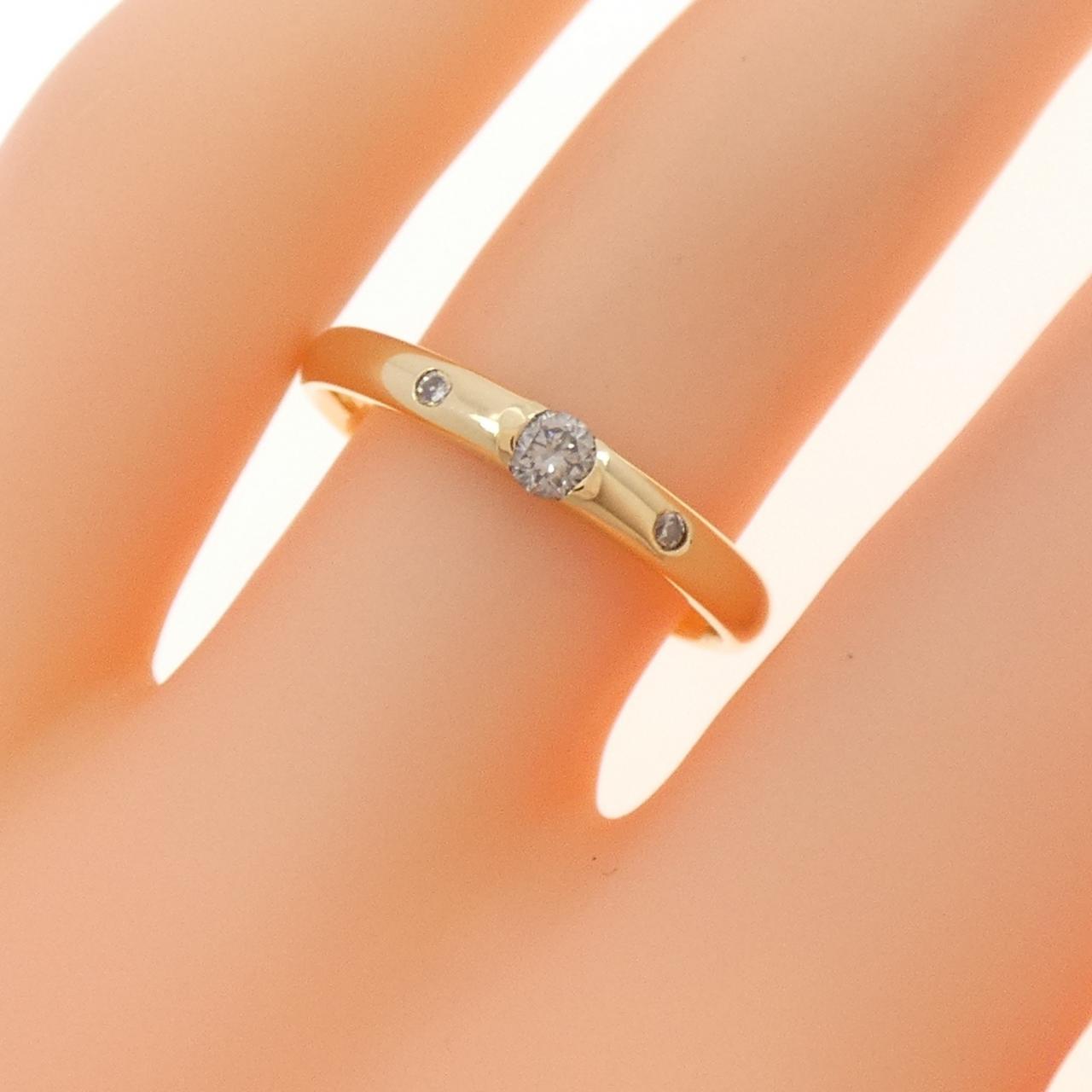 K18YG ダイヤモンド リング 0.13CT