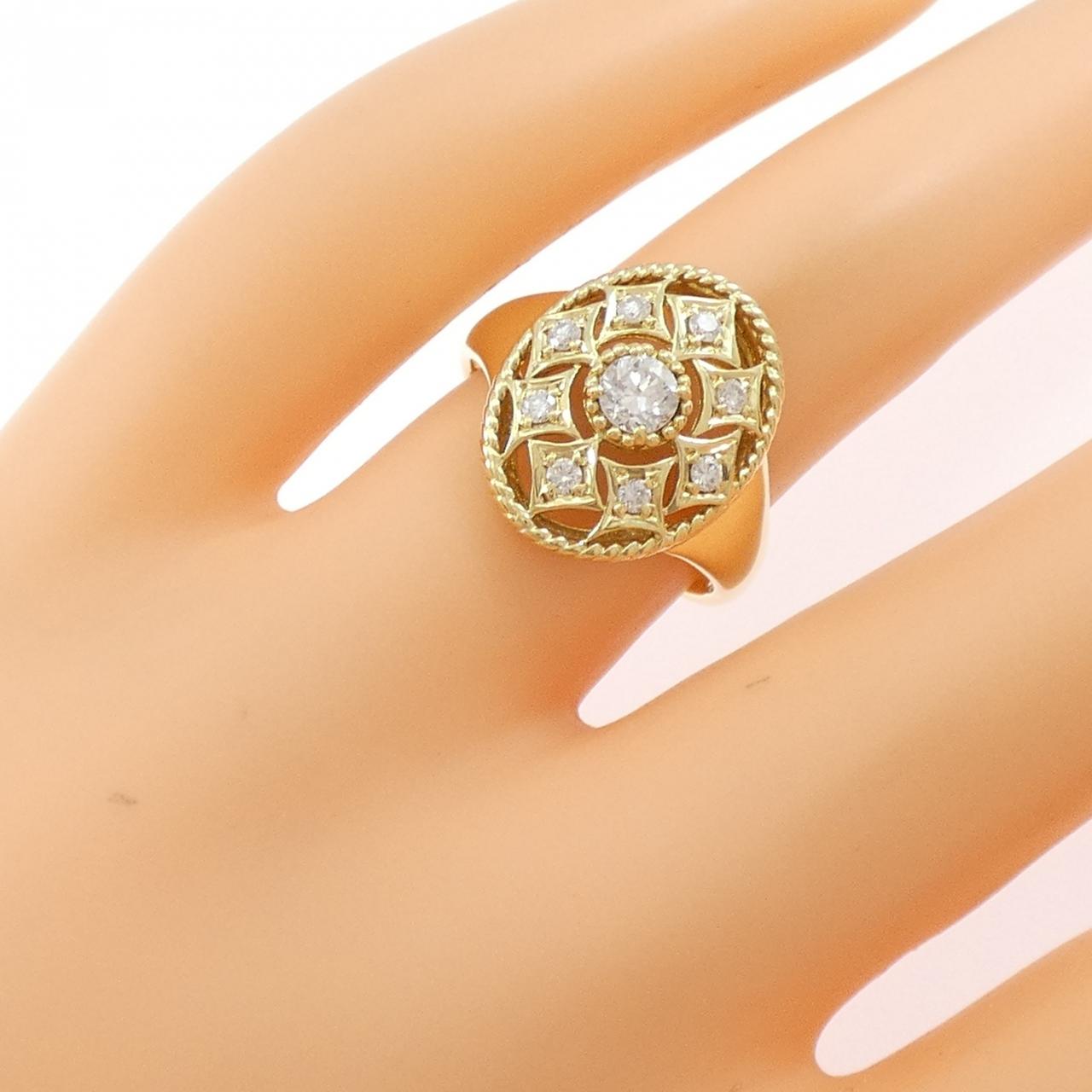 K18YG ダイヤモンド リング 0.15CT
