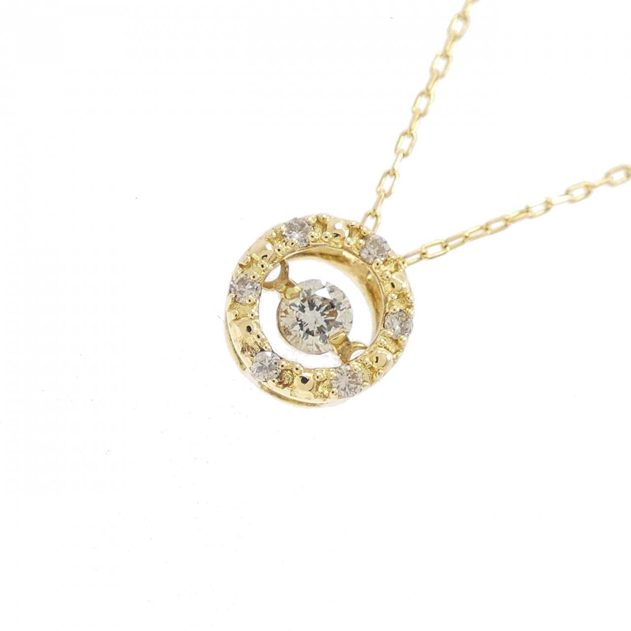 K18YG ダイヤモンド ネックレス 0.10CT