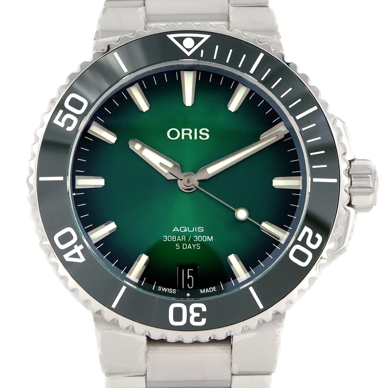 [新品] Oris Aquis Date Calibre 400 01 400 7769 4157-07 SS自動上弦