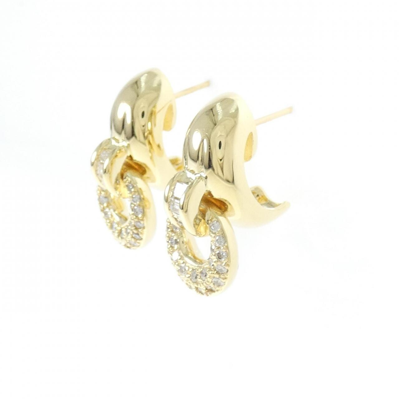 K18YG Diamond Earrings 0.91CT