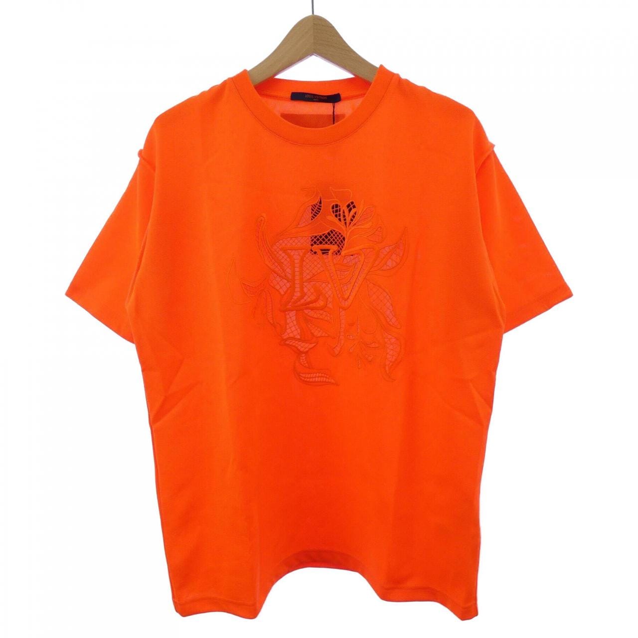 ルイヴィトン LOUIS VUITTON LVヴェジェトゥルレースエンブロイダリーTシャツ HIY88WTYS Tシャツ