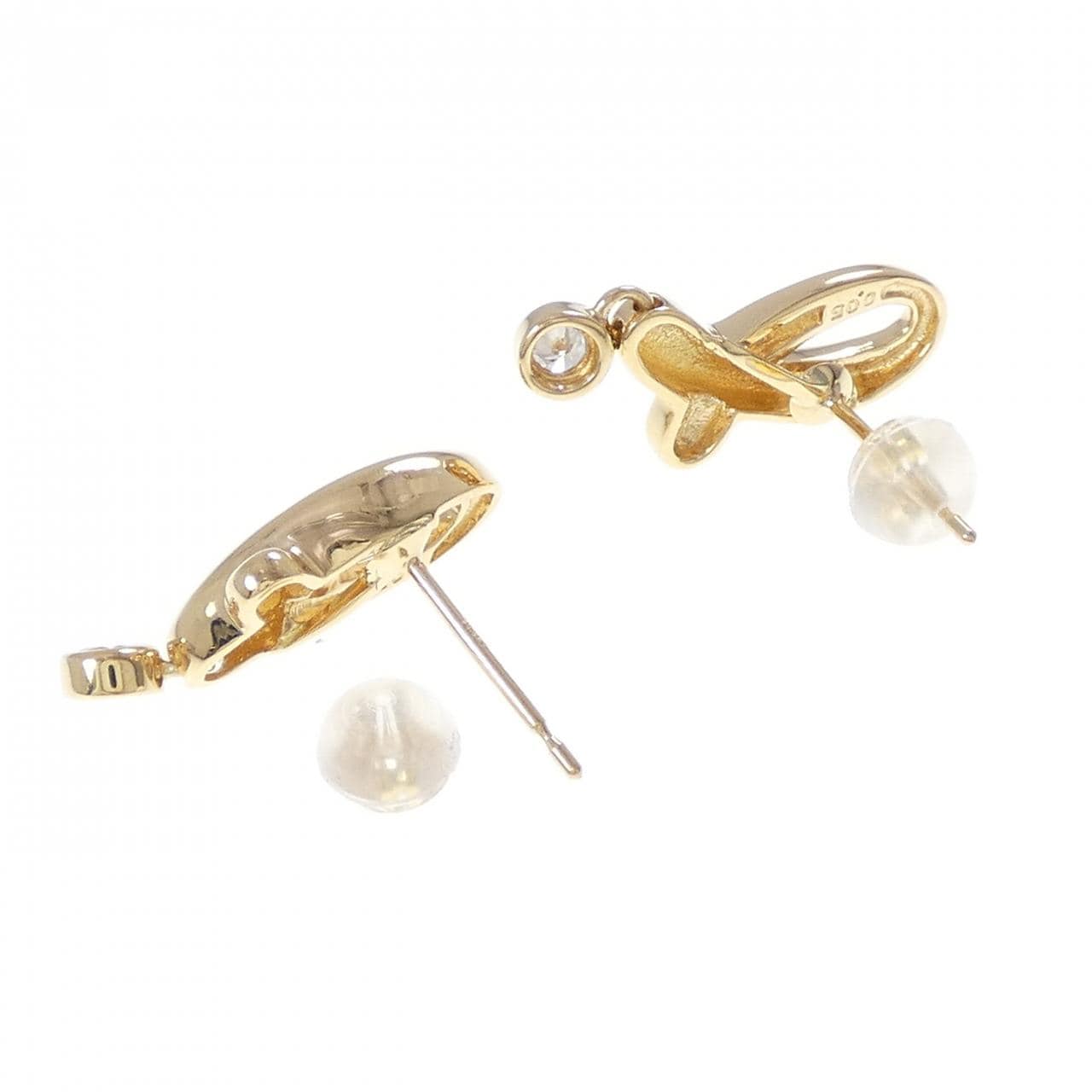 K18YG ダイヤモンド ピアス 0.10CT