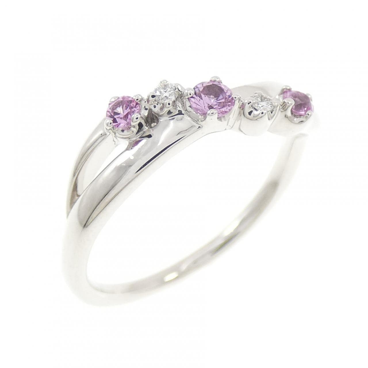 4゜C 合成サファイヤ リング