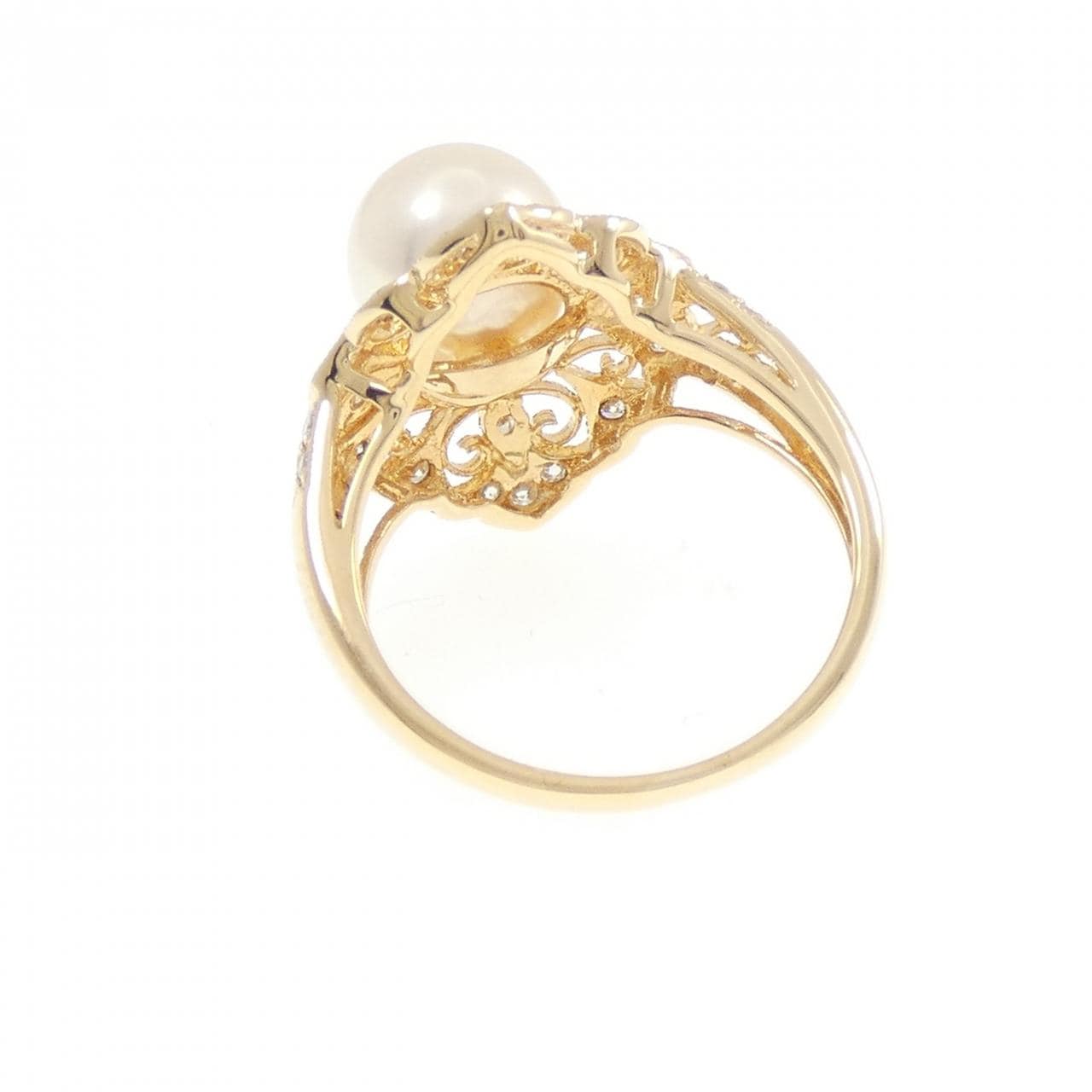 K18YG アコヤパール リング 8.0mm