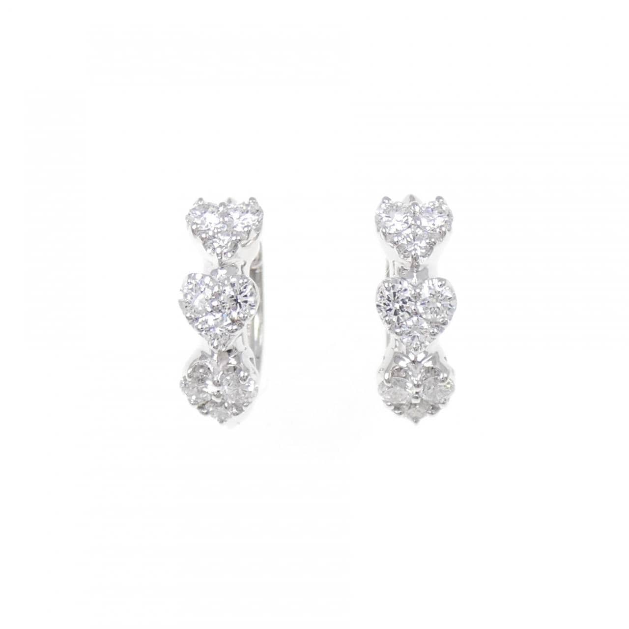 ポンテヴェキオ ハート ダイヤモンド ピアス 0.40CT