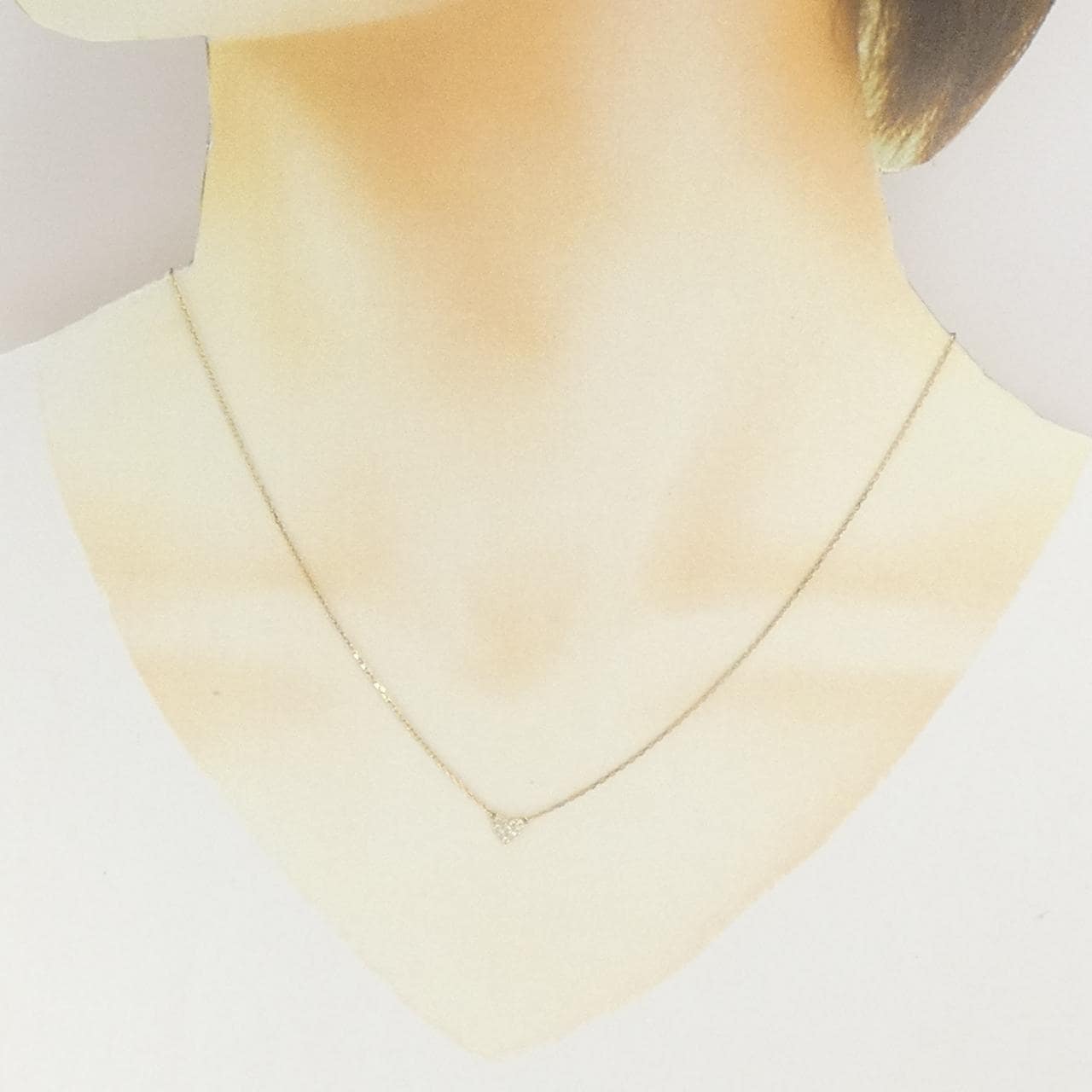 アーカー ハートパヴェ ネックレス 0.05CT