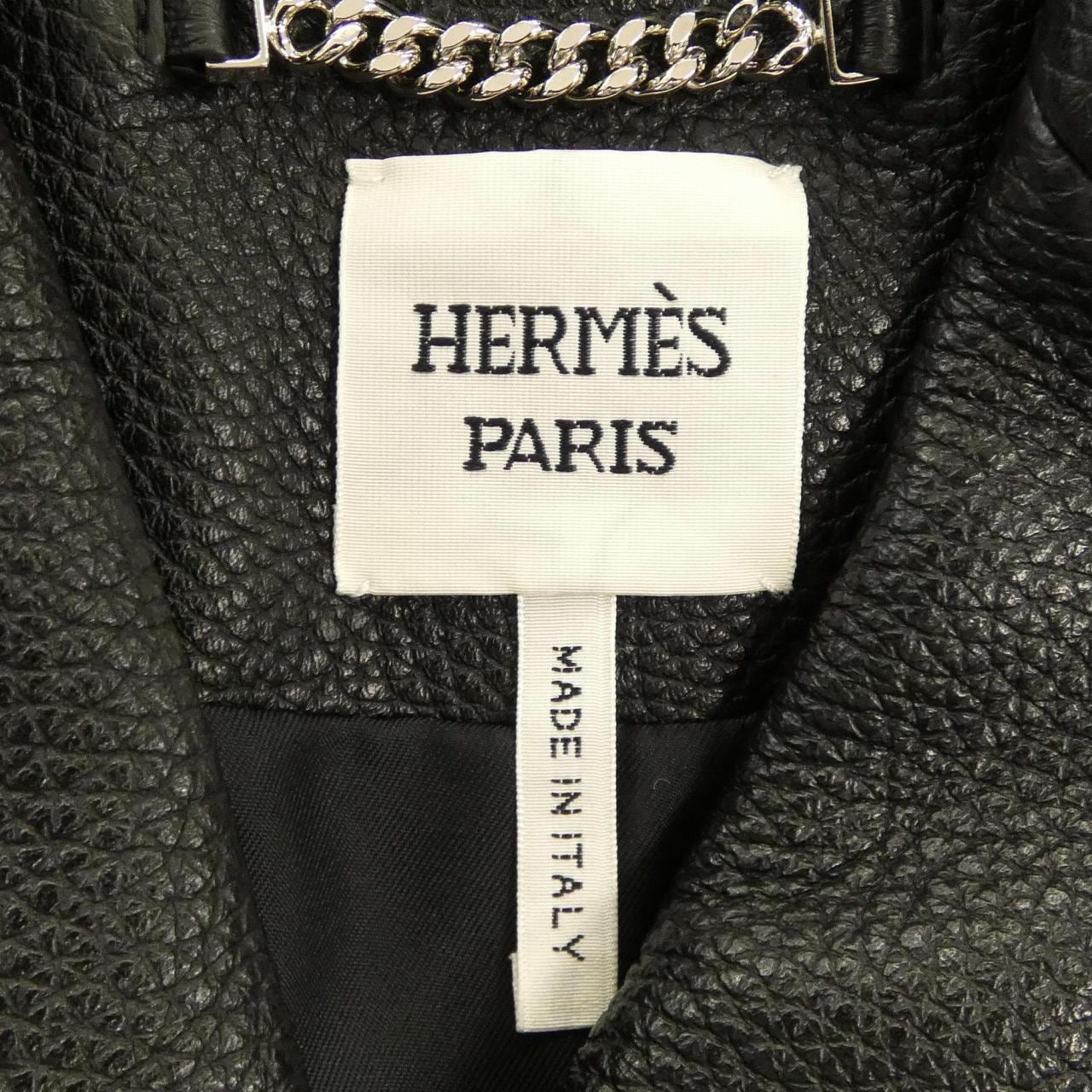 エルメス HERMES クルードセル 6E1205D2 レザージャケット