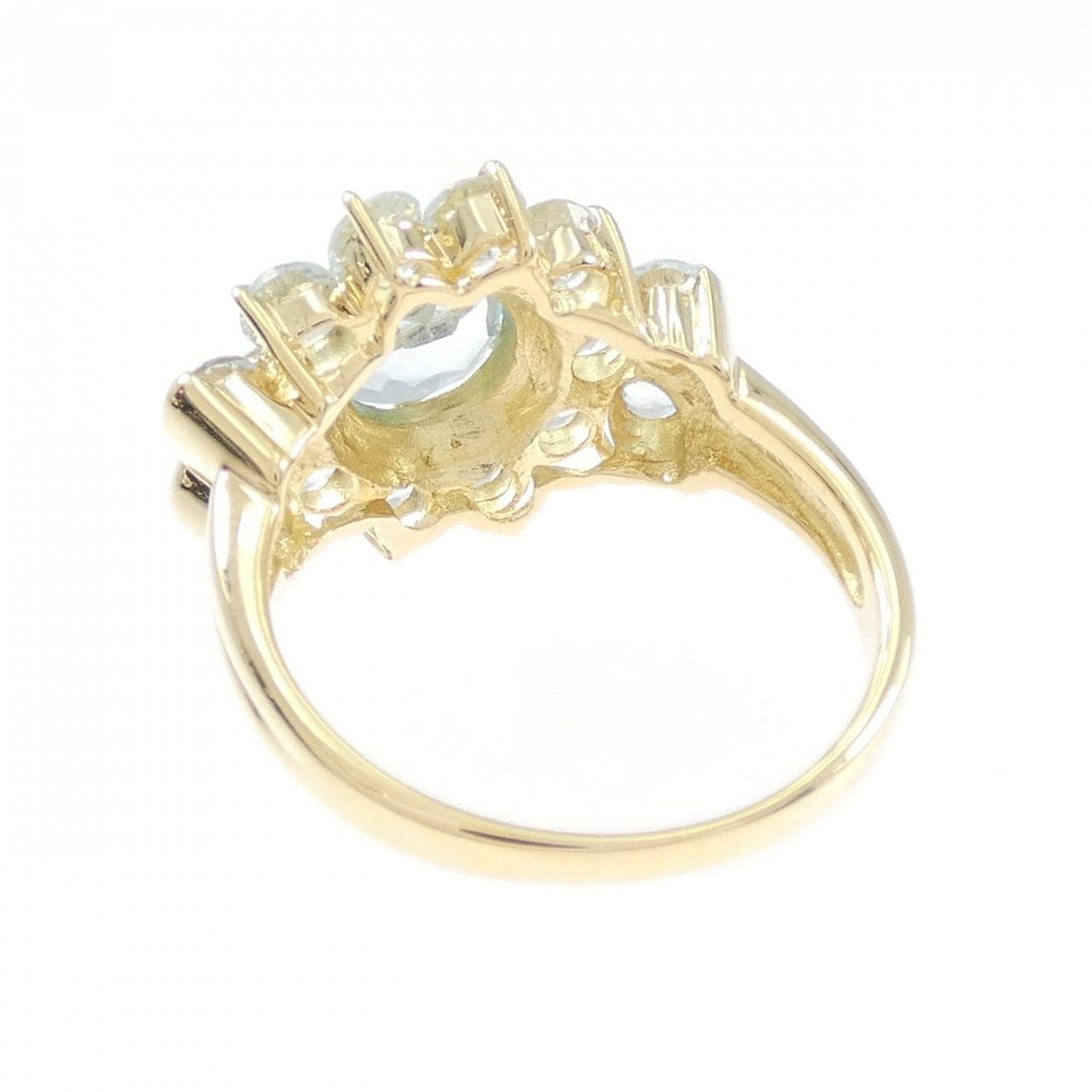 K18YG ブルートパーズ リング