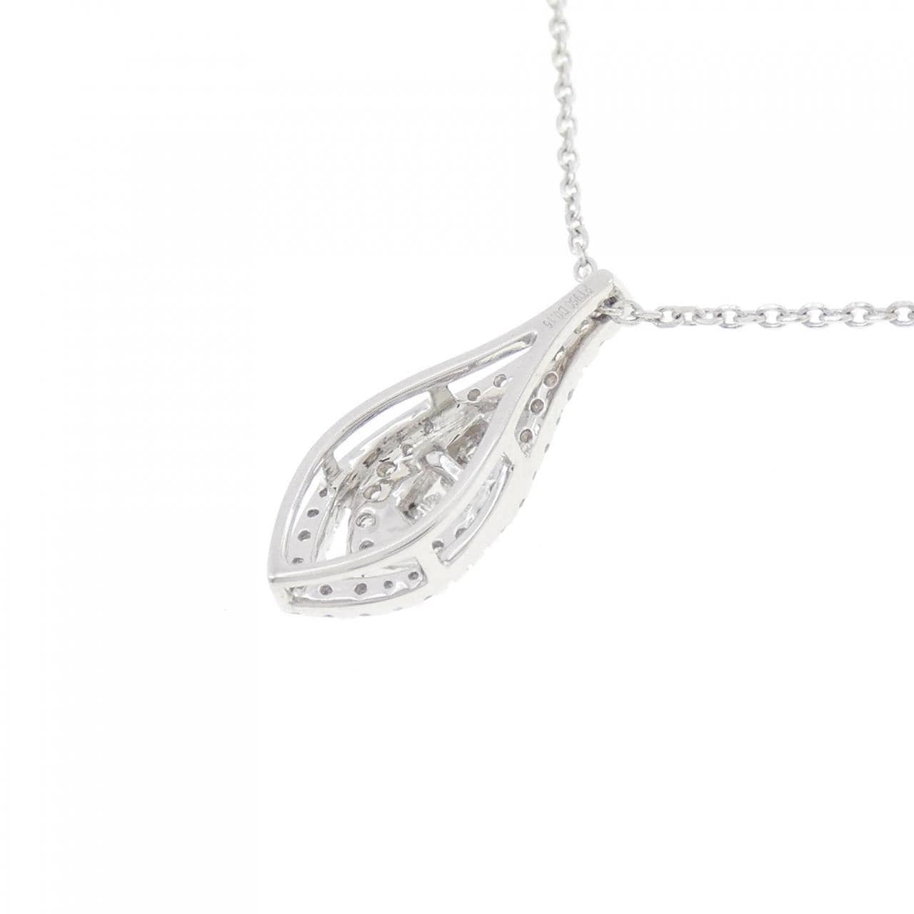 PT/K18WG Diamond Necklace 0.15CT