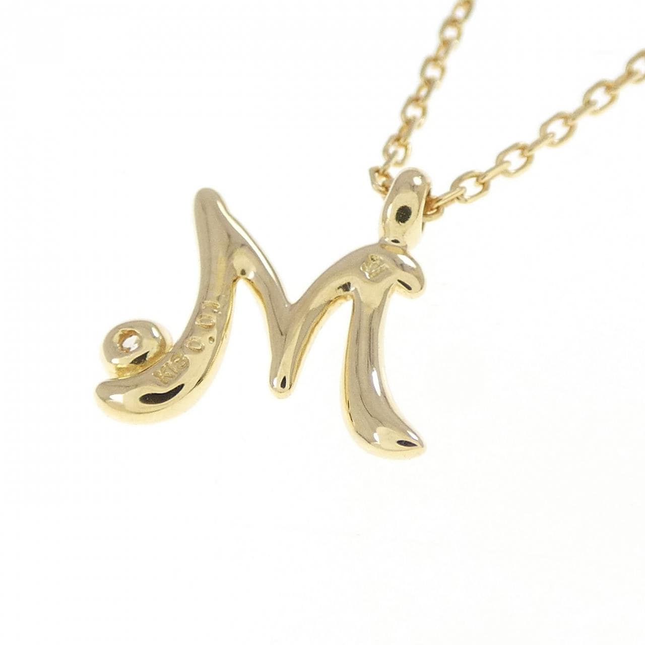 ポンテヴェキオ イニシャル ネックレス 0.01CT