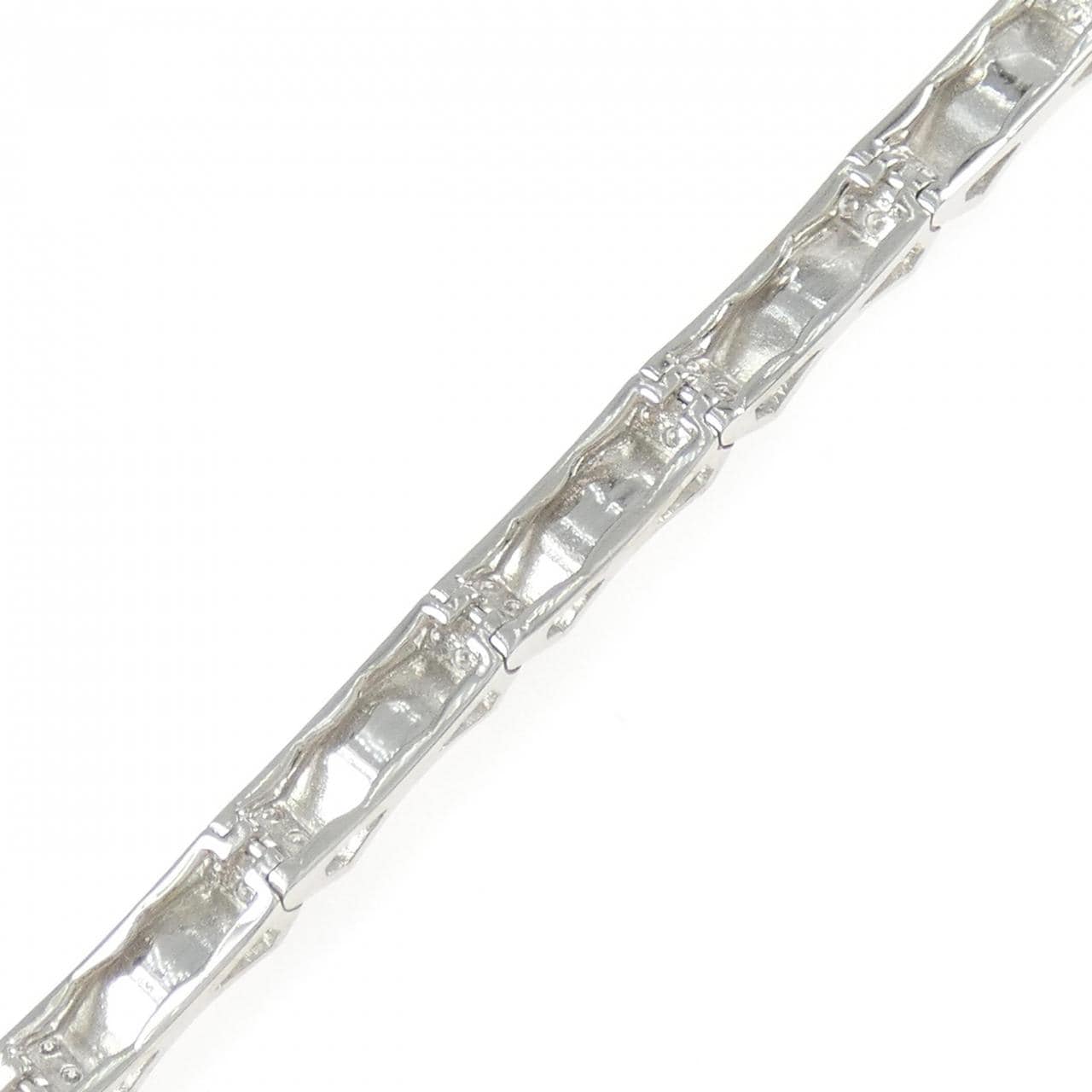 K18WG ダイヤモンド ブレスレット 1.02CT