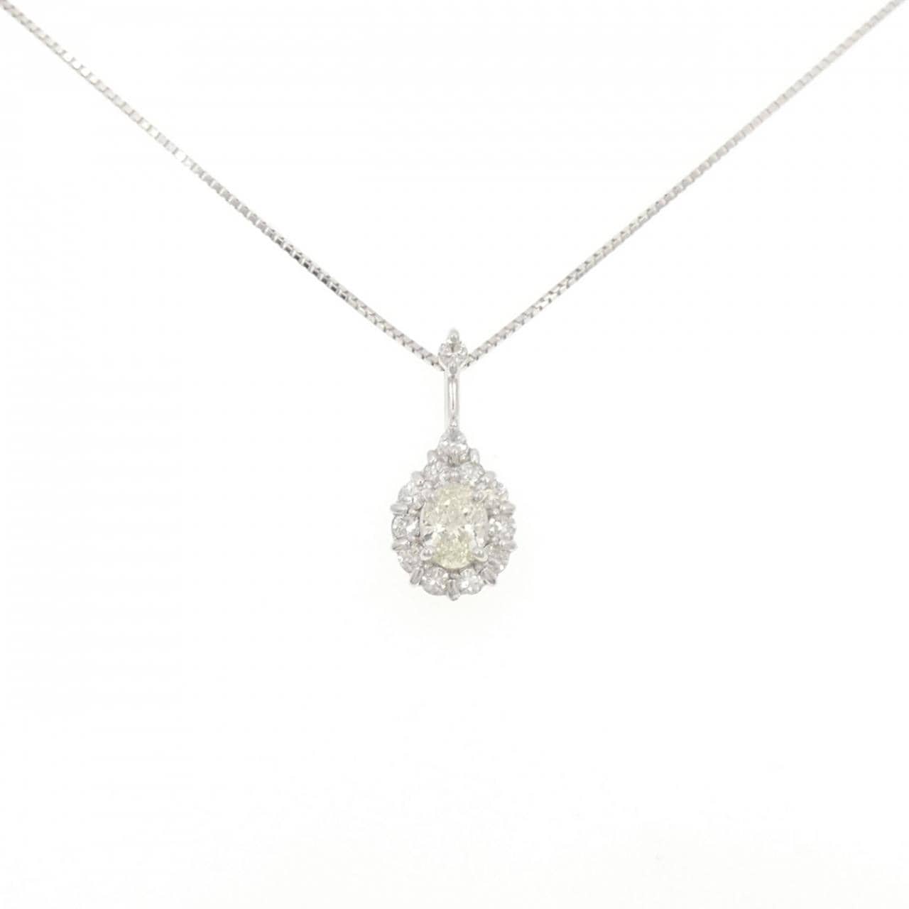 K18WG ダイヤモンド ネックレス 0.51CT