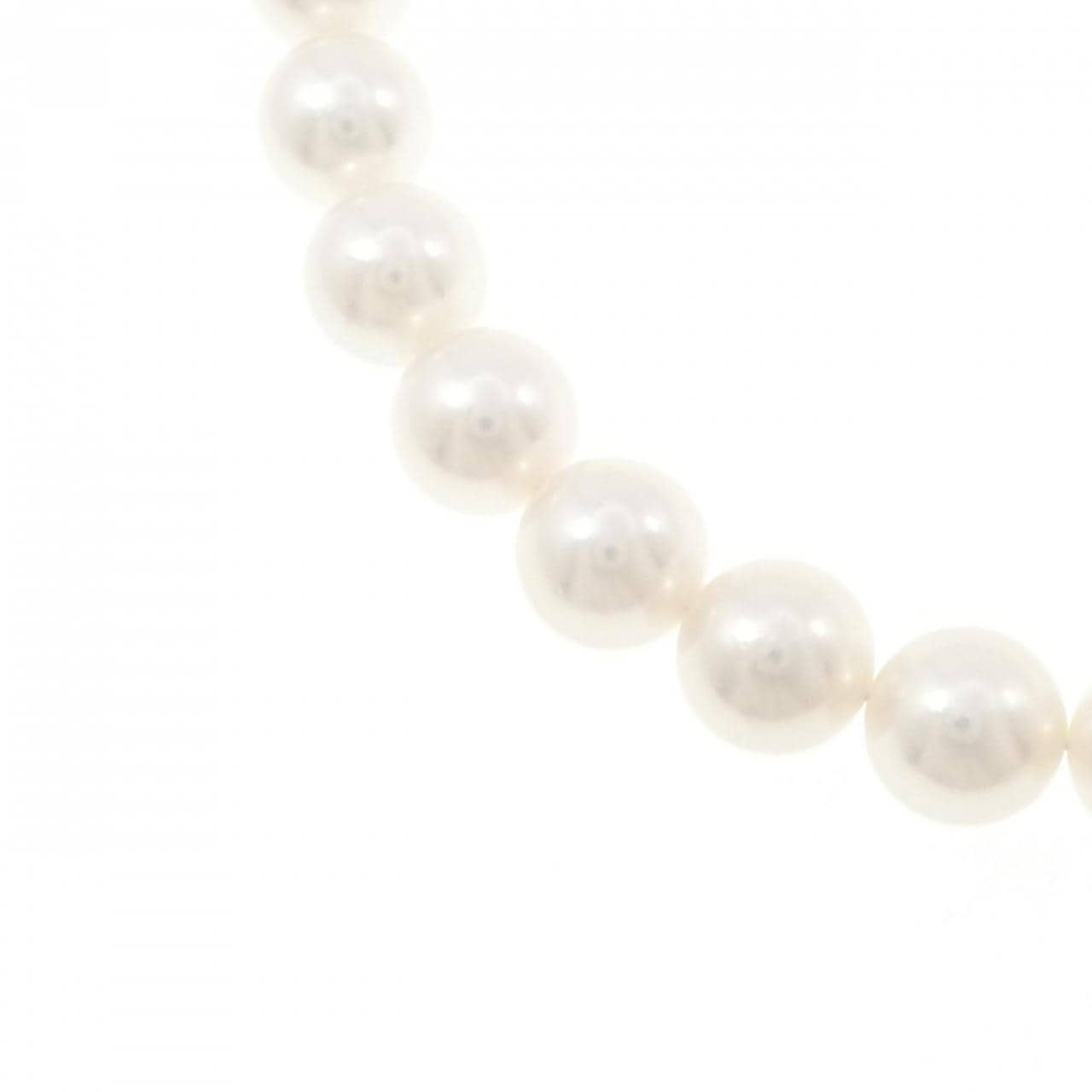 シルバークラスプ アコヤパール ネックレス 7.5-8mm