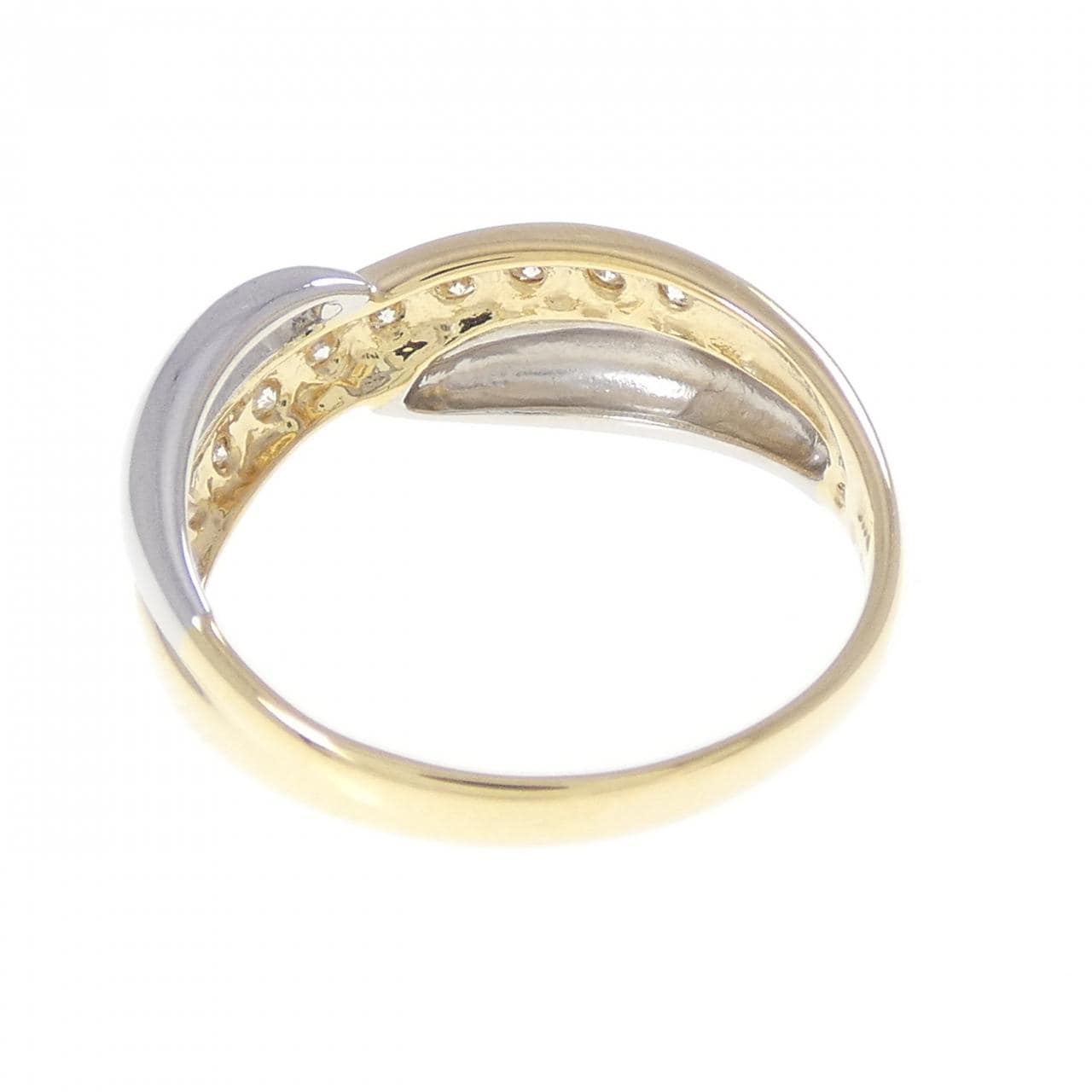 K18YG/PT900 ダイヤモンド リング 0.20CT