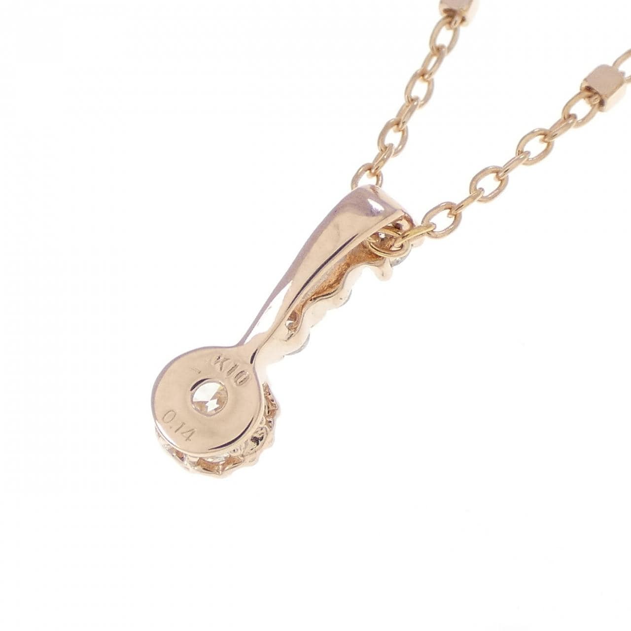 K10PG ダイヤモンド ネックレス 0.14CT