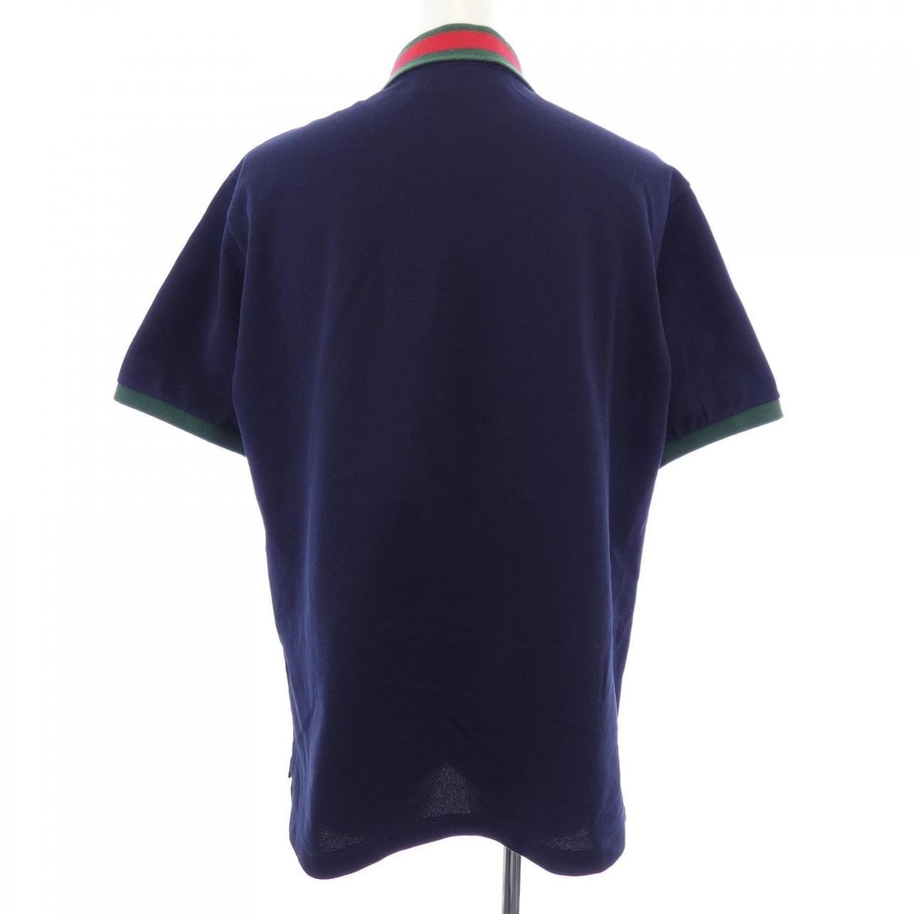 グッチ GUCCI ウェブ ストライプ カラー(襟)付き コットンピケ ポロシャツ 701735 XJELJ ポロシャツ