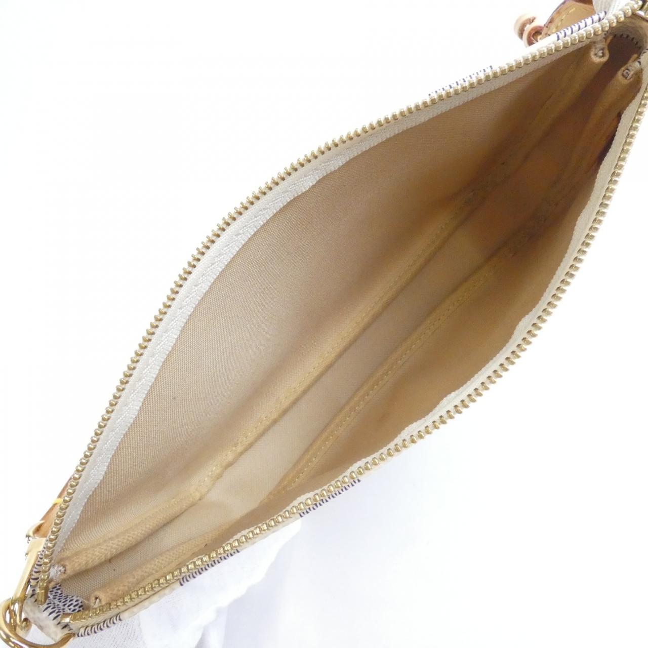 ルイヴィトン ダミエ アズール ポシェット アクセソワール N51986 アクセサリーポーチ