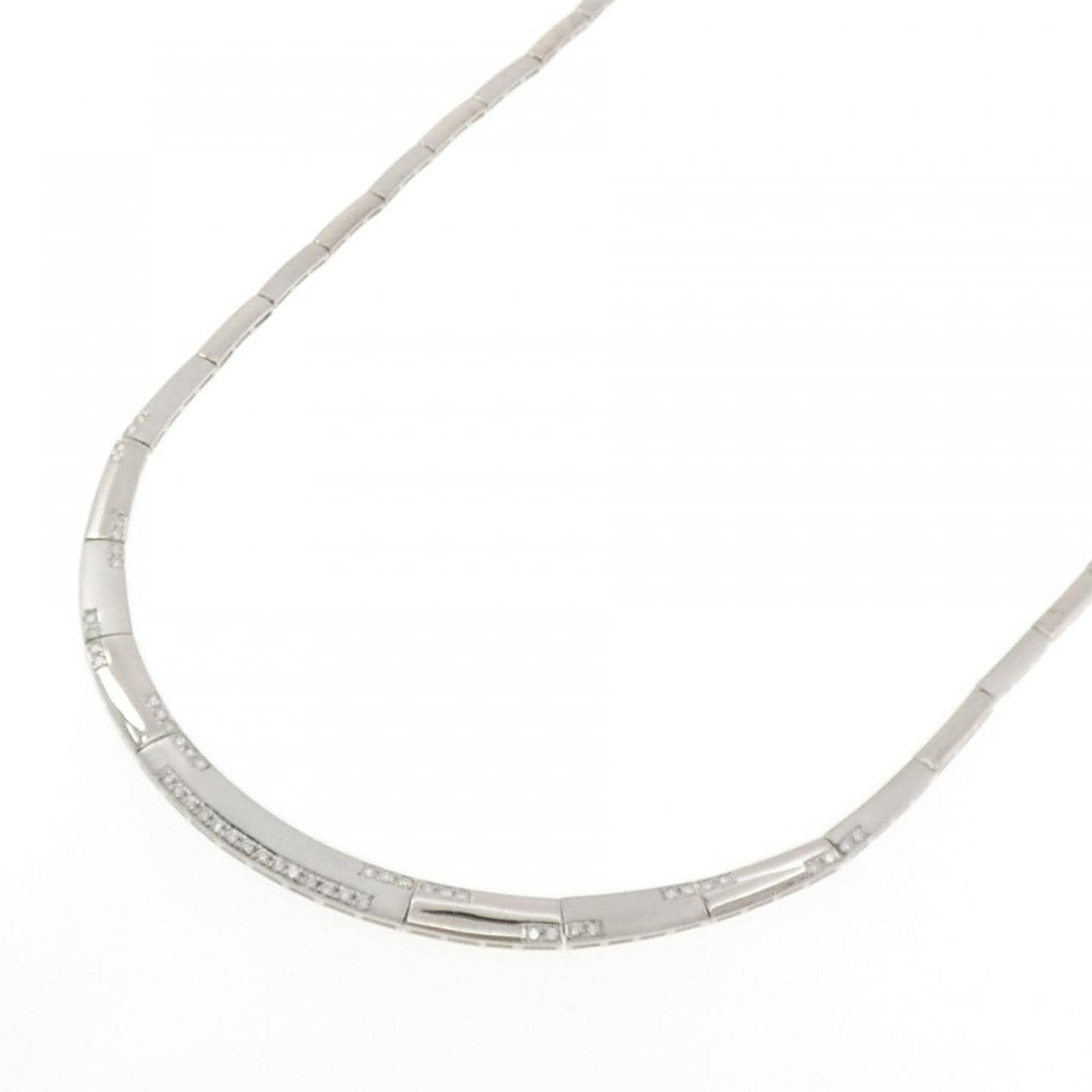 K18WG ダイヤモンド ネックレス 1.00CT